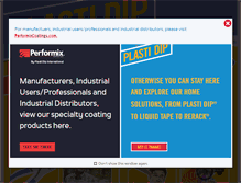 Tablet Screenshot of plastidip.com
